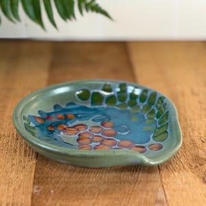 Löffel Rest, Küchenutensilien Halter, Steingut, Keramik, Rad Keramik 1745 geworfen