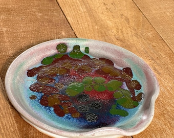 Reposacucharas, soporte para utensilios de cocina, gres, cerámica, alfarería torneada 1279