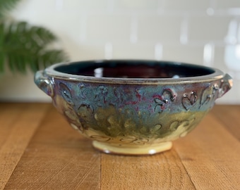 Bowl, Serving, Soup, Cereal, Stoneware, Wheel Thrown Pottery  1747