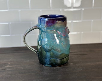 Mug, Large Coffee Cup, Tea Cup, Wheel Thrown Stoneware, 25 oz. 1352