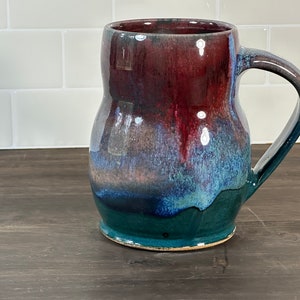 Mug, Large Coffee Cup, Tea Cup, Wheel Thrown Stoneware, 20oz. 1285