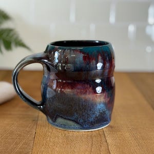 Mok, grote koffiekop, theekop, op wiel gegooid porselein, 16 oz. 1665