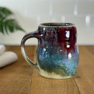 Mok, grote koffiekop, theekop, op wiel gegooid porselein, 14 oz. 1680