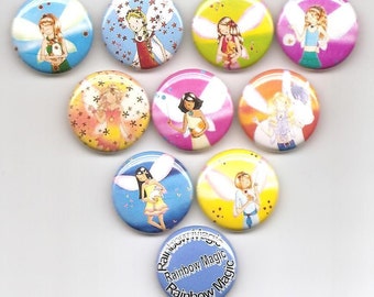 Rainbow Magic 10 Pins Button Badge Pinback