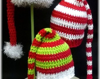 Custom Order Hand Crochet Elf Hat Newborn-Adult Large