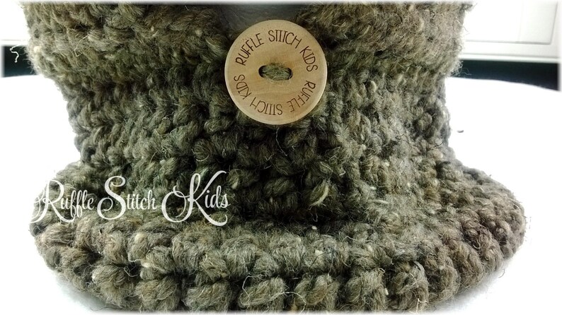 Custom Order Hand Crochet Baylie Bear Hooded Cowl Hat 3months-Adult