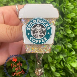 siReN Coffee Cup Badge Reel