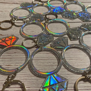 Diamond Ring Keychain - Etsy