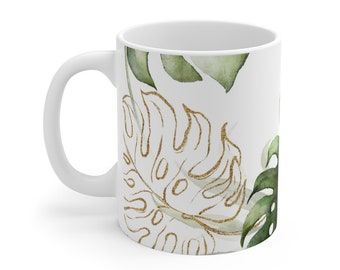 Tranquility Palm Leaves Mug 11oz