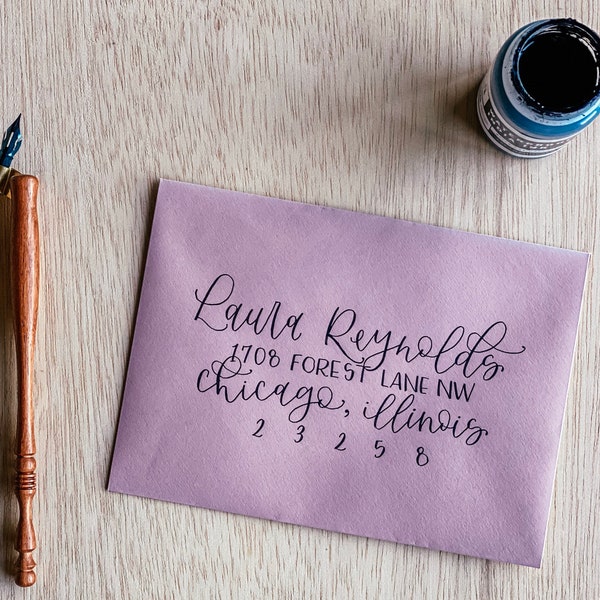 The Iris | Envelope Adressing | Envelope Calligraphy | Wedding Envelopes