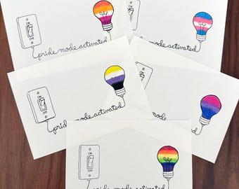 Pride Mode Activated | LGBTQ+ Hand Drawn Art Print