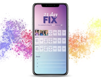 21 Day Fix Sweaty Selfie Trackers / BODi Tracker / Social Media Tracker / IG Stories / IG Template