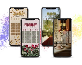 2026 Monthly Tracker Bundle | Sweaty Selfie Tracker | Social Media Tracker | IG Stories | IG Template