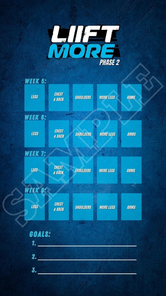 LIIFT More Sweaty Selfie Tracker Bodi Tracker Social Media Tracker IG Stories IG Template - Etsy