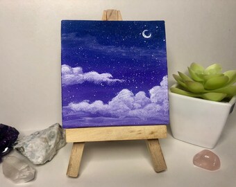 Purple Sky Mini Painting
