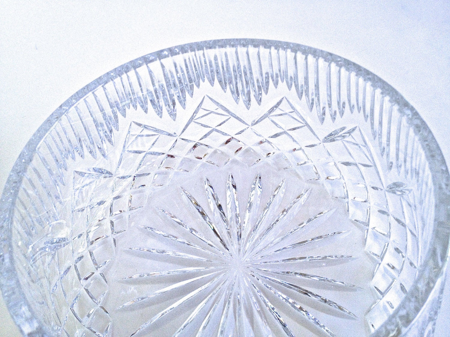Large Cut Crystal Bowl | Etsy