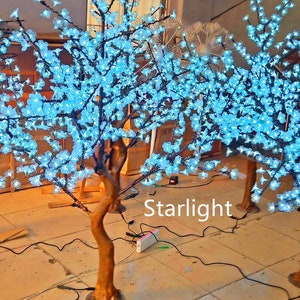 Outdoor 5 ft RGB Farbe ändern 21 Funktion LED Kirschblüte Weihnachtsbaum Künstliche Realistisch aussehende Stamm über Fernbedienung Regensicher