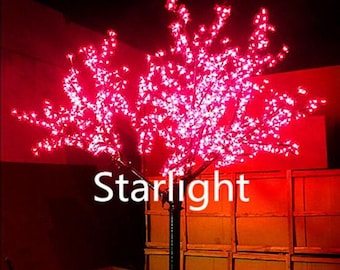 10ft 1,152pcs LEDs Outdoor Rainproof Cherry Tree Light Wedding Holiday Home Decor Red Blue Green Pink Purple White Warm White Yellow Option