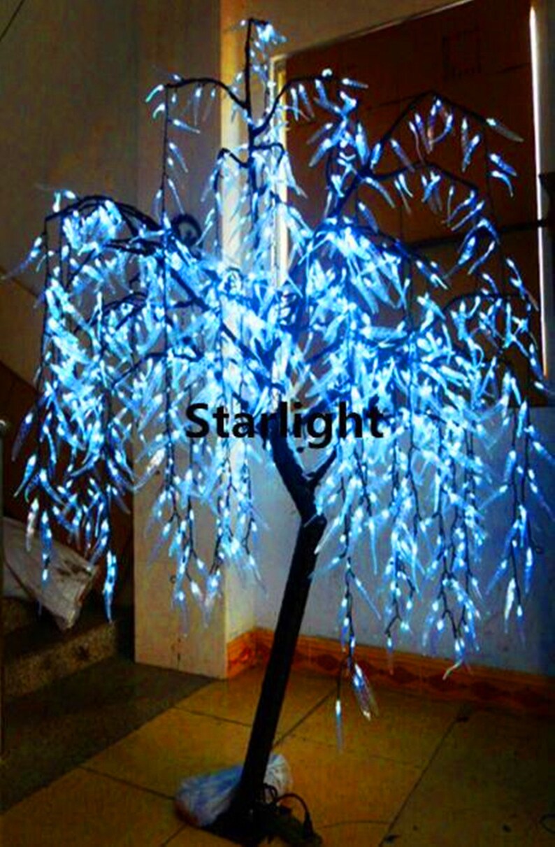 945pcs LEDs Artificial Willow Weeping Tree Christmas Holiday Etsy