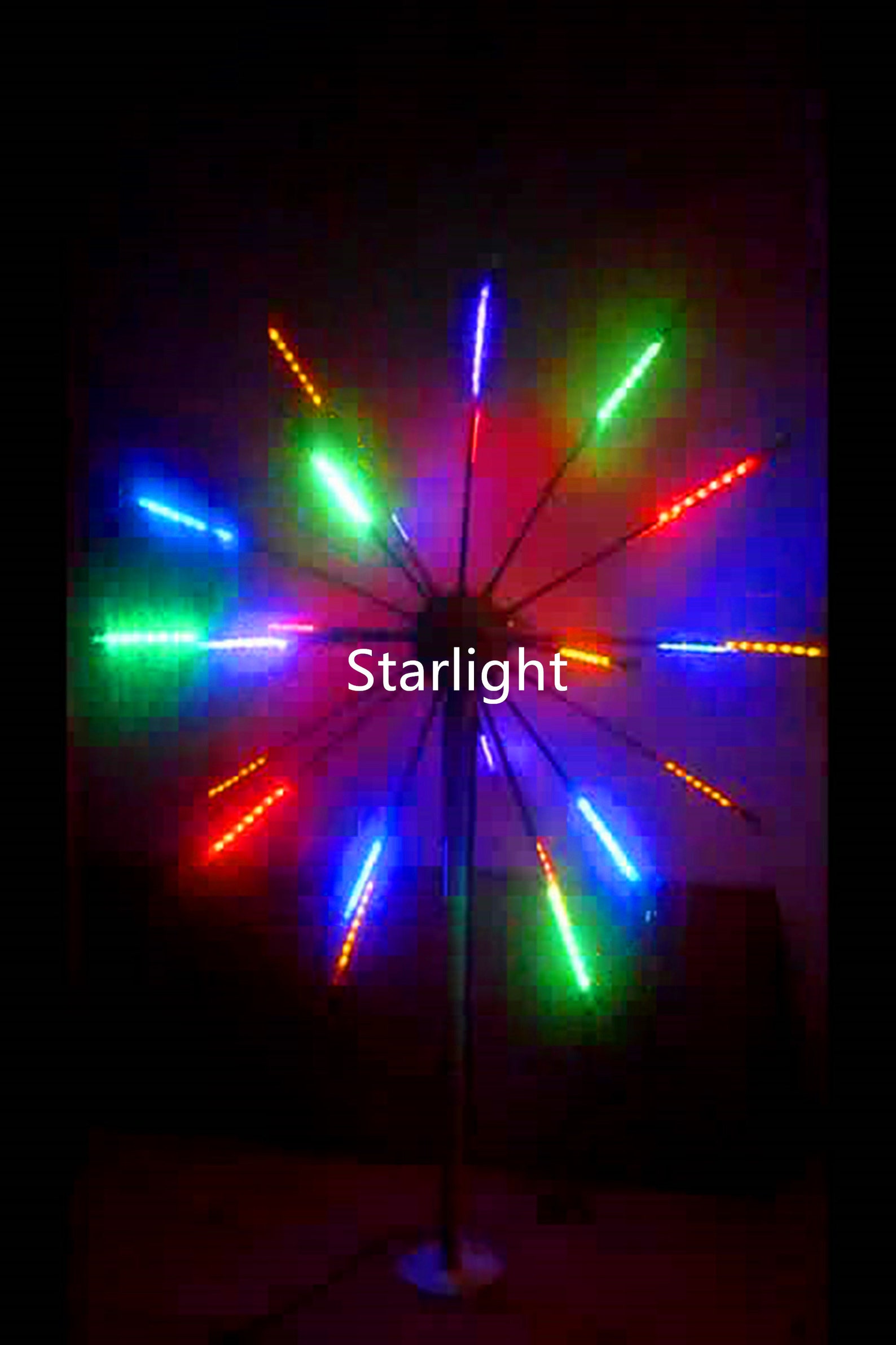 thumbnail image 2 of Starlight 6.5ft Outdoor LED Fireworks Light – Multi-Color (Red, Blue, Green, Yellow) For Holiday Decor 2 of 5