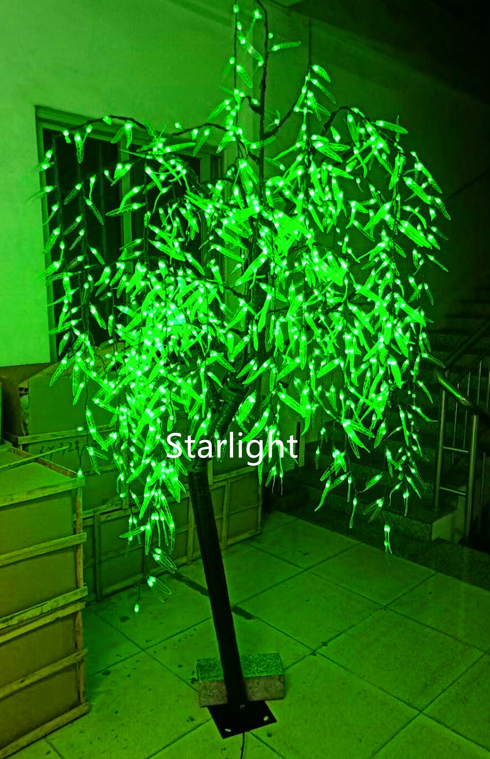 7ft Artificial Outdoor LED Willow Weeping Tree Christmas Light Etsy
