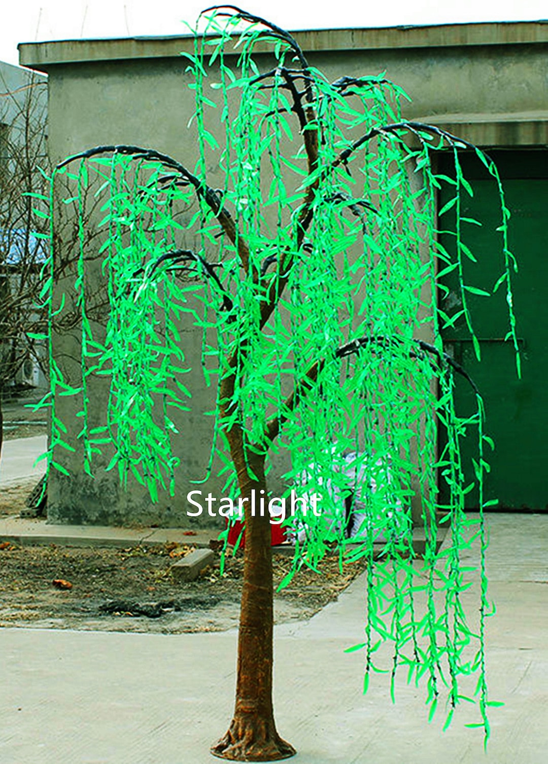 7ft Green LED Simulation Weeping Willow Tree Light Christmas Tree