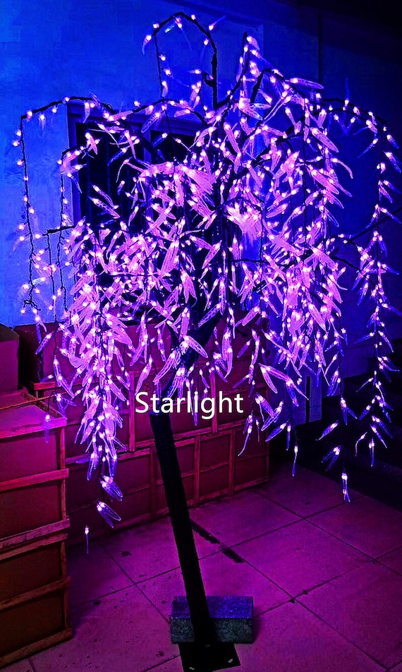 8 pieds artificiel extérieur saule pleureur LED arbre lumineux