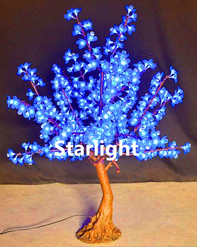 35 LED Bonsai Cherry Blossom Christmas Tree Light Etsy