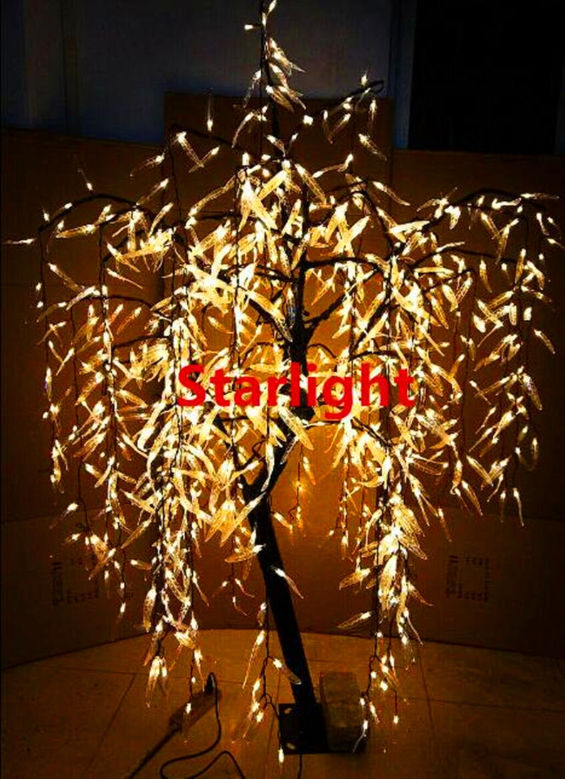 945pcs Leds Artificial Willow Weeping Tree Christmas Holiday Etsy