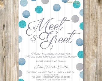 Meet Baby Invitation Etsy