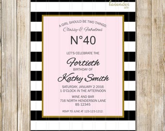 Chanel Invitation Etsy
