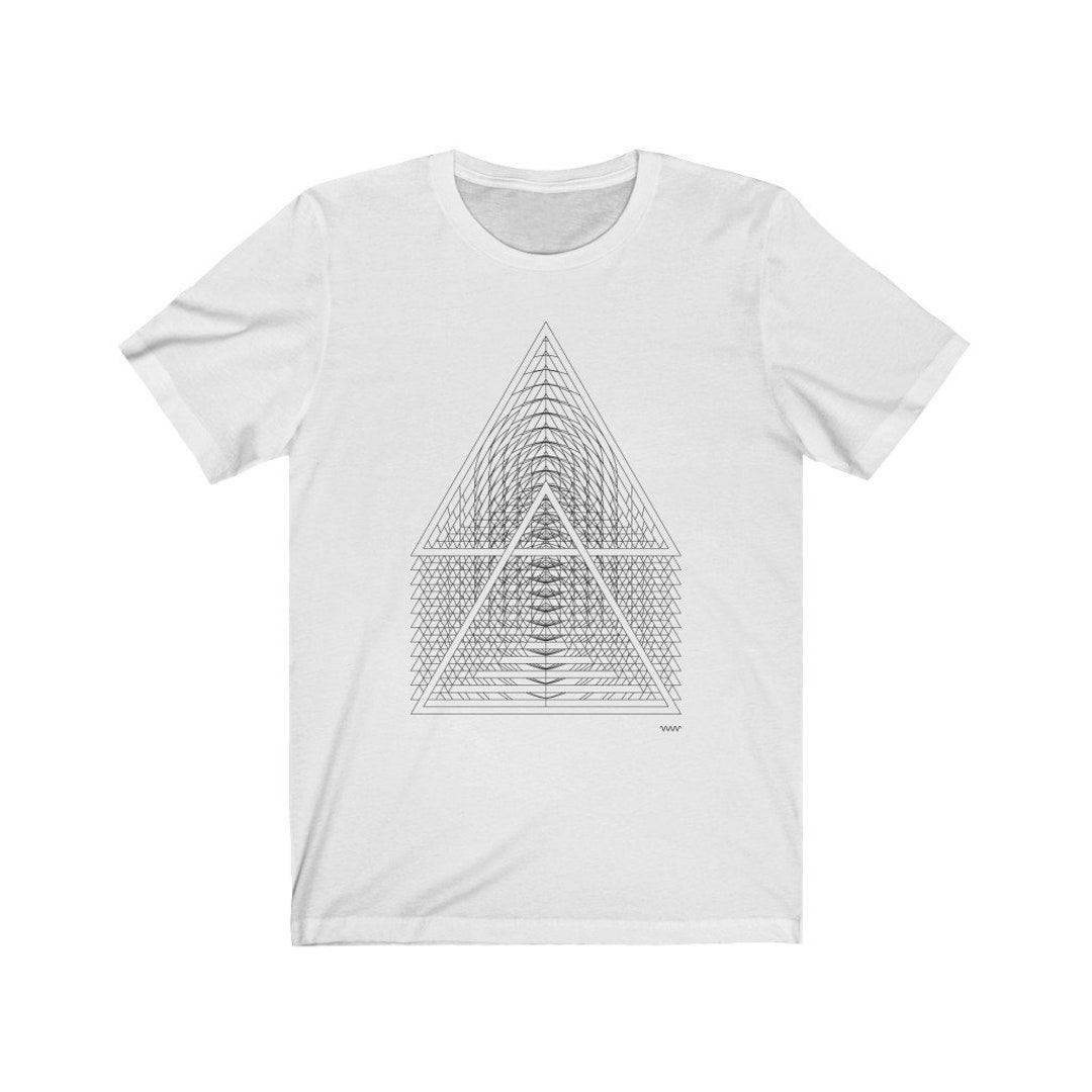 Pyramid Original Line Art Black Shirt - Etsy