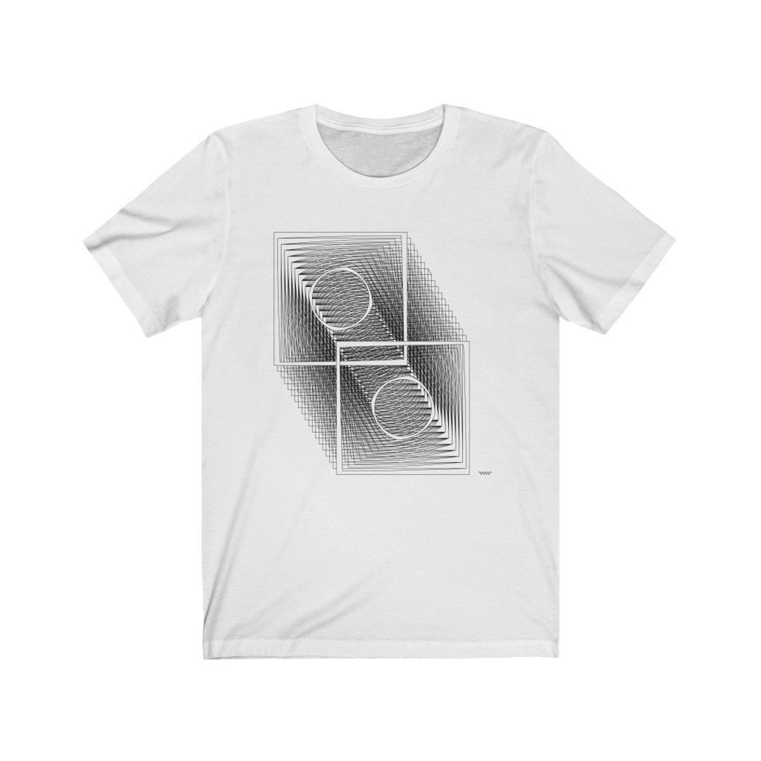 Snapshot 3D Square Line Art Drawing Shirt - Etsy