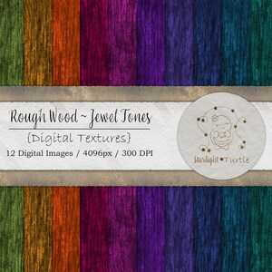 Rough Wood Seamless Digital Textures in Dark Jewel Tones, Instant Download, Digital Art, Backgrounds ,3D Texture, Commercial Use