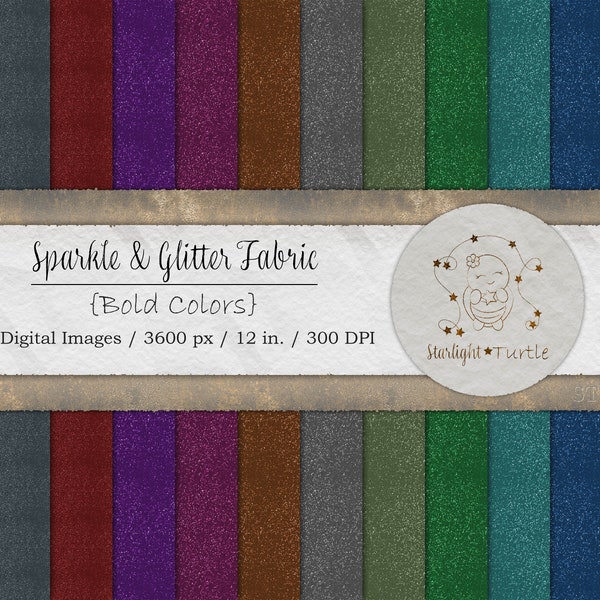 Sparkle & Glitter Shimmering Fabric Digital Textures, Bold Colors, Digital Paper, Seamless, Instant Download, Commercial Use