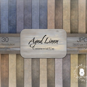 Aged linen digital papers, textures or backgrounds