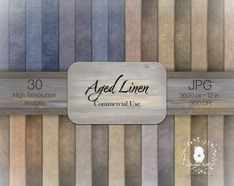 Aged linen digital papers, textures or backgrounds
