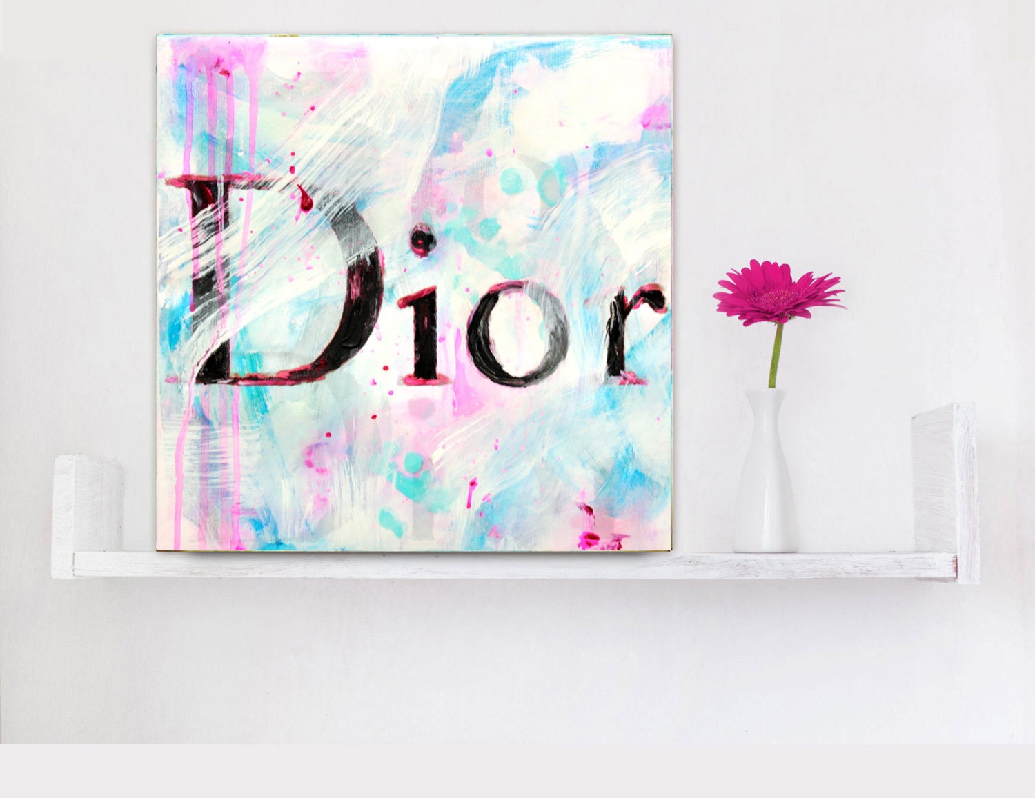 Abstract Dior Painting Dior Wall Art Original Painting Gift Etsy