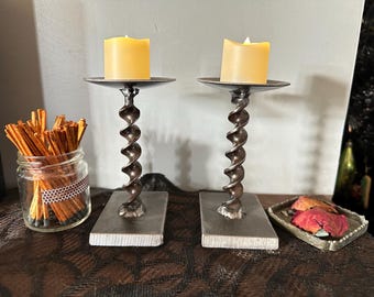Drill bit Candle Holder set