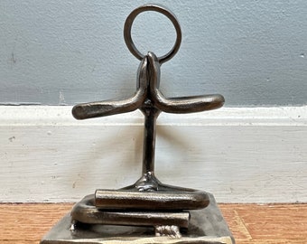 Yoga sculpture/bookend