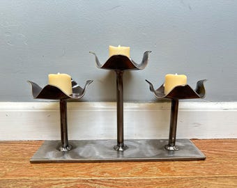 Recycled Triple Candle Holder