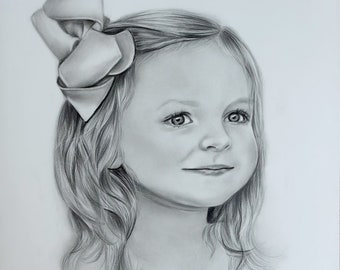 11x14 Freehand Pencil / Charcoal Portrait