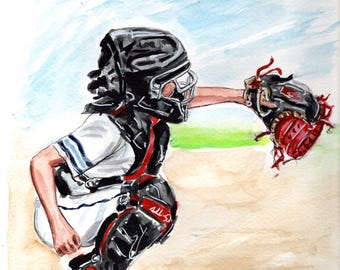 Sport Watercolor illustration (Hand-Painted)
