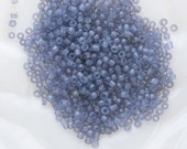 18th century French opalescent seed bead. 10 gram bag. Size 10. b17-042