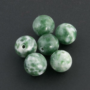 Old stock tree agate rounds. 6mm. Pkg of 6. B4-aga045-2