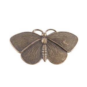 Oxidized stamped  brass moth pendant.   47x25mm.  Sold individually. b9-0546