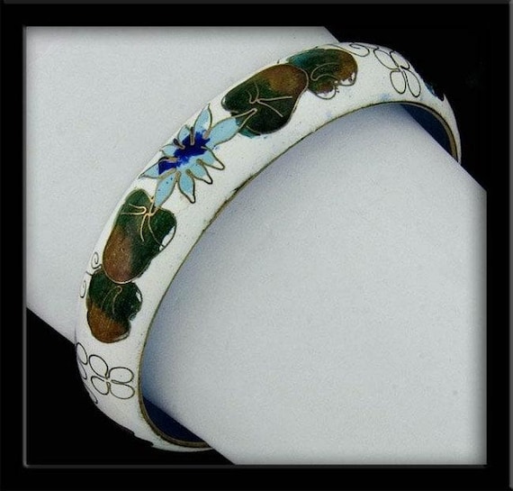 Parure De Bijoux Vintage PIPP - Pendentif Et Bracelet En Laiton émail Cloisonné - Occasion