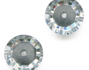 Vintage Swarovski comet argent light, Article 3000 10mm pkg of 2. b11-cr-0541