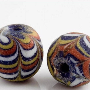 Oude Oost-Java Pelangi Jatim-kralenreplica, 16 x 18 mm, gemiddelde grootte van 1. b1-681