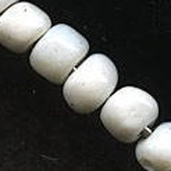 Antique Venetian white seed beads. 3.3mm.10-gr. bag. b17-081